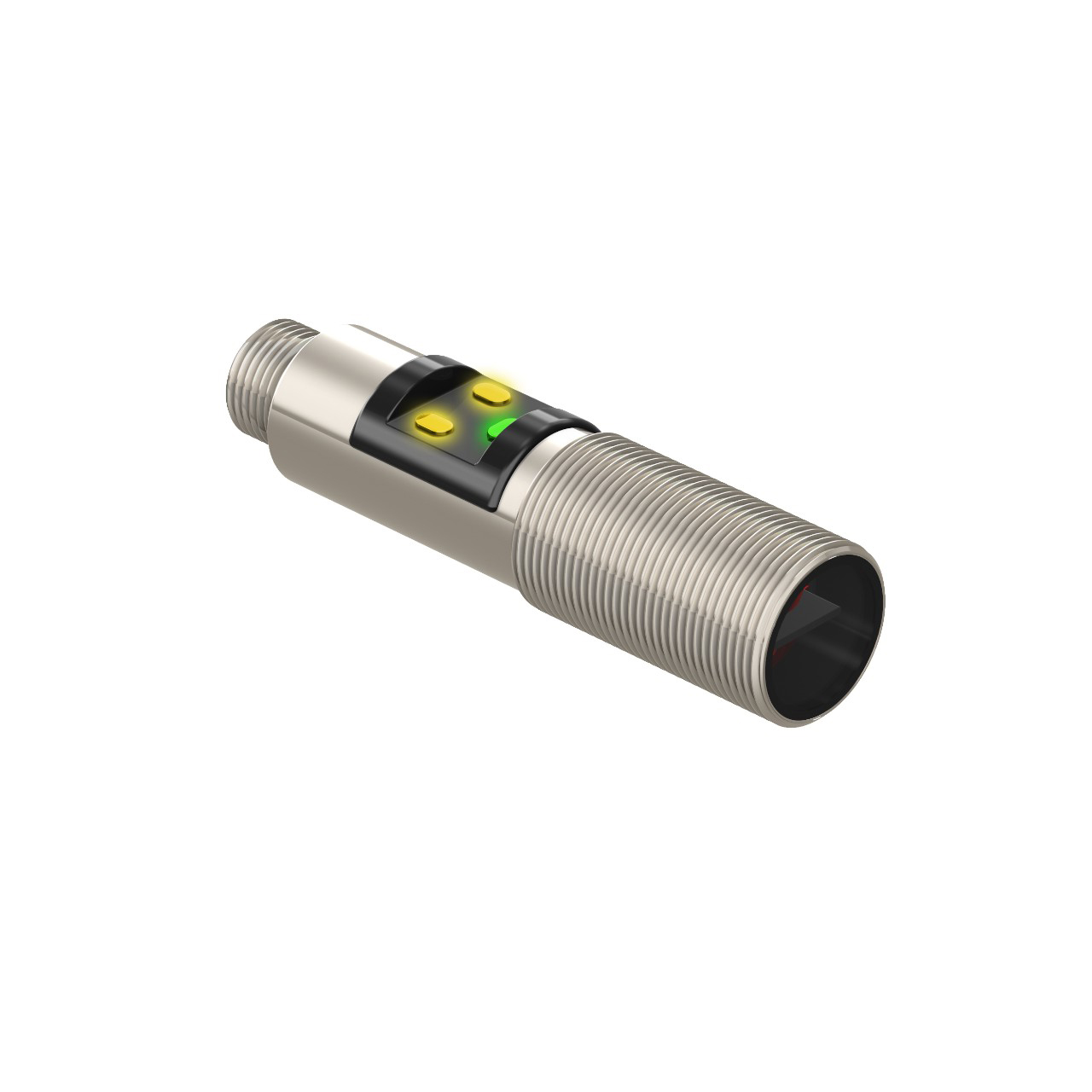 Banner Engineering Photoelectric Sensor; Polar Retro; 18mm Barrel; 2m Range; 10-30VDC; NPN; LO/DO Configurable; M12 QD